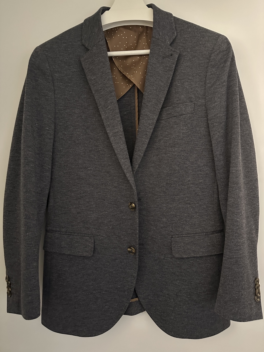 Men's Slim Fit Knit Blazer Jacket