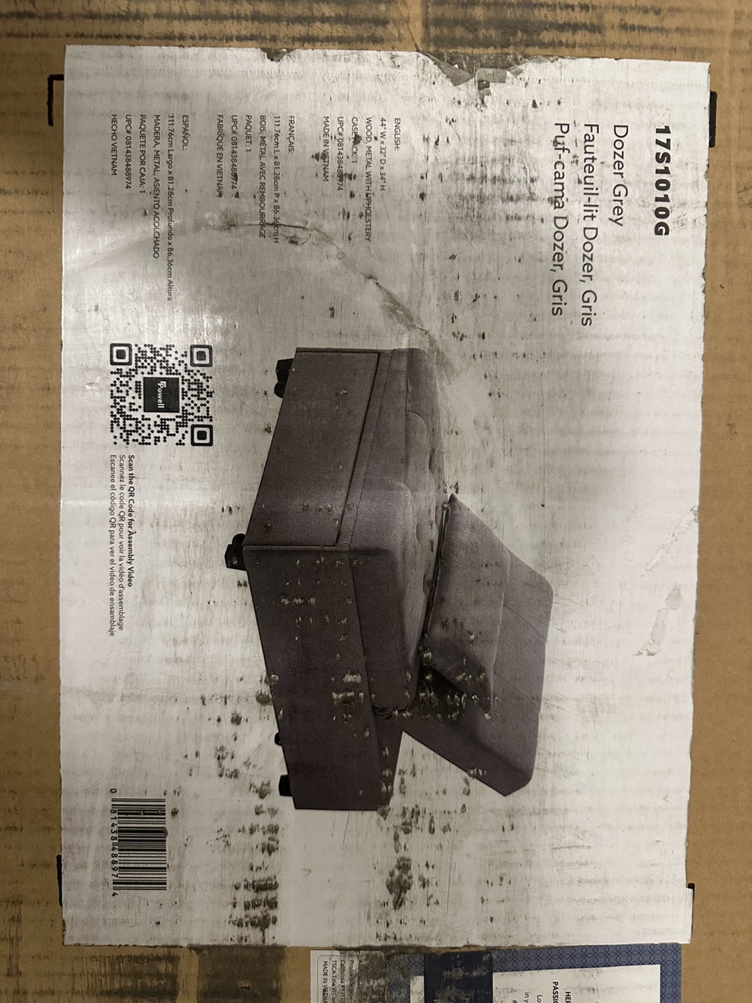Payton Sofa Bed, Grey - photo 4
