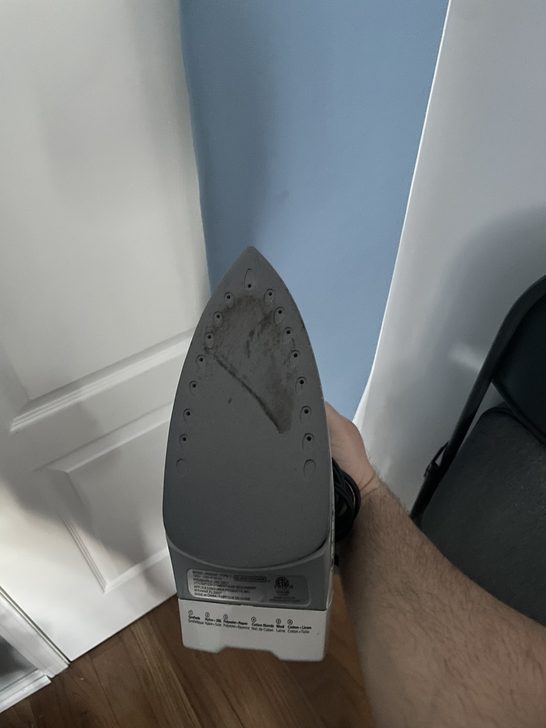 Iron with board and Over-the-Door Ironing Board holder - photo 3