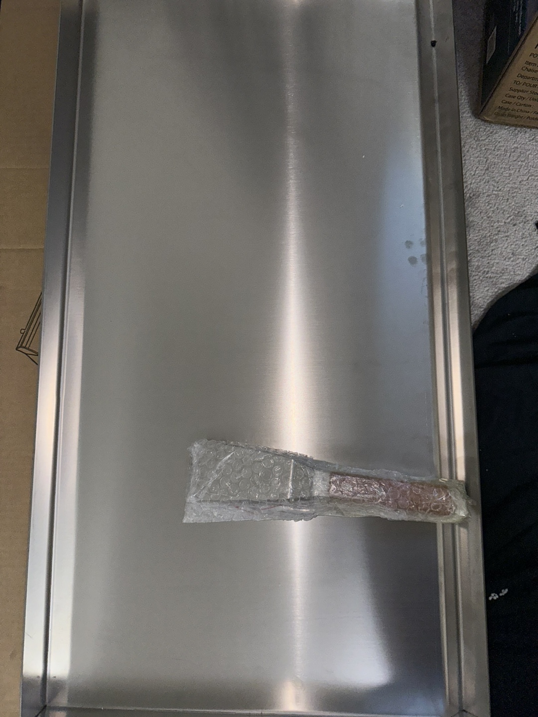 VEVOR Stainless Steel Griddle, 32" x 17"