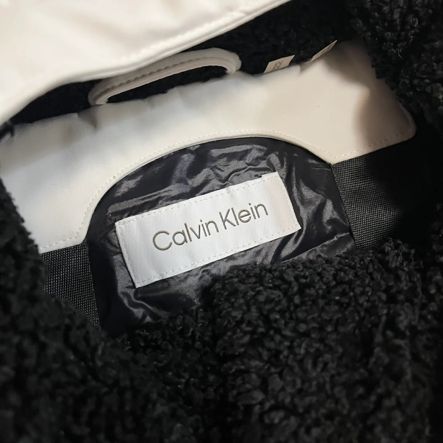 Calvin Klein White Hooded Parka image indicator(2)