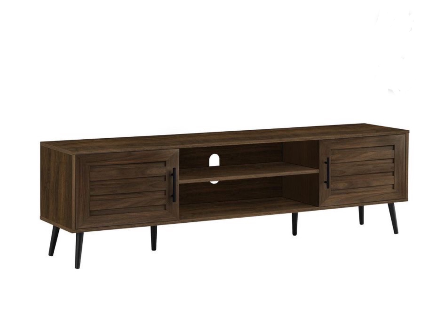 Mid-Century Modern TV Stand - Walnut