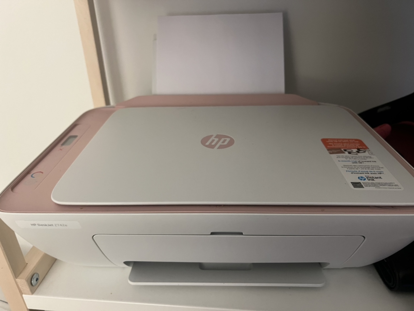 HP DeskJet 2752e All-in-One Printer - Blush Pink
