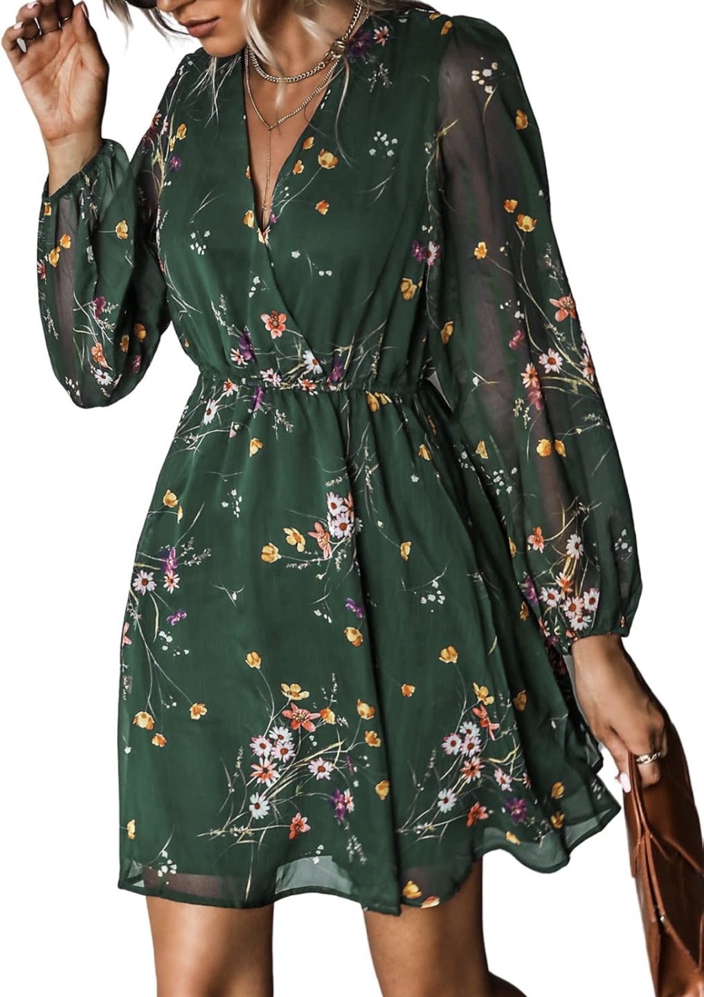Floral Chiffon Dress - photo 3