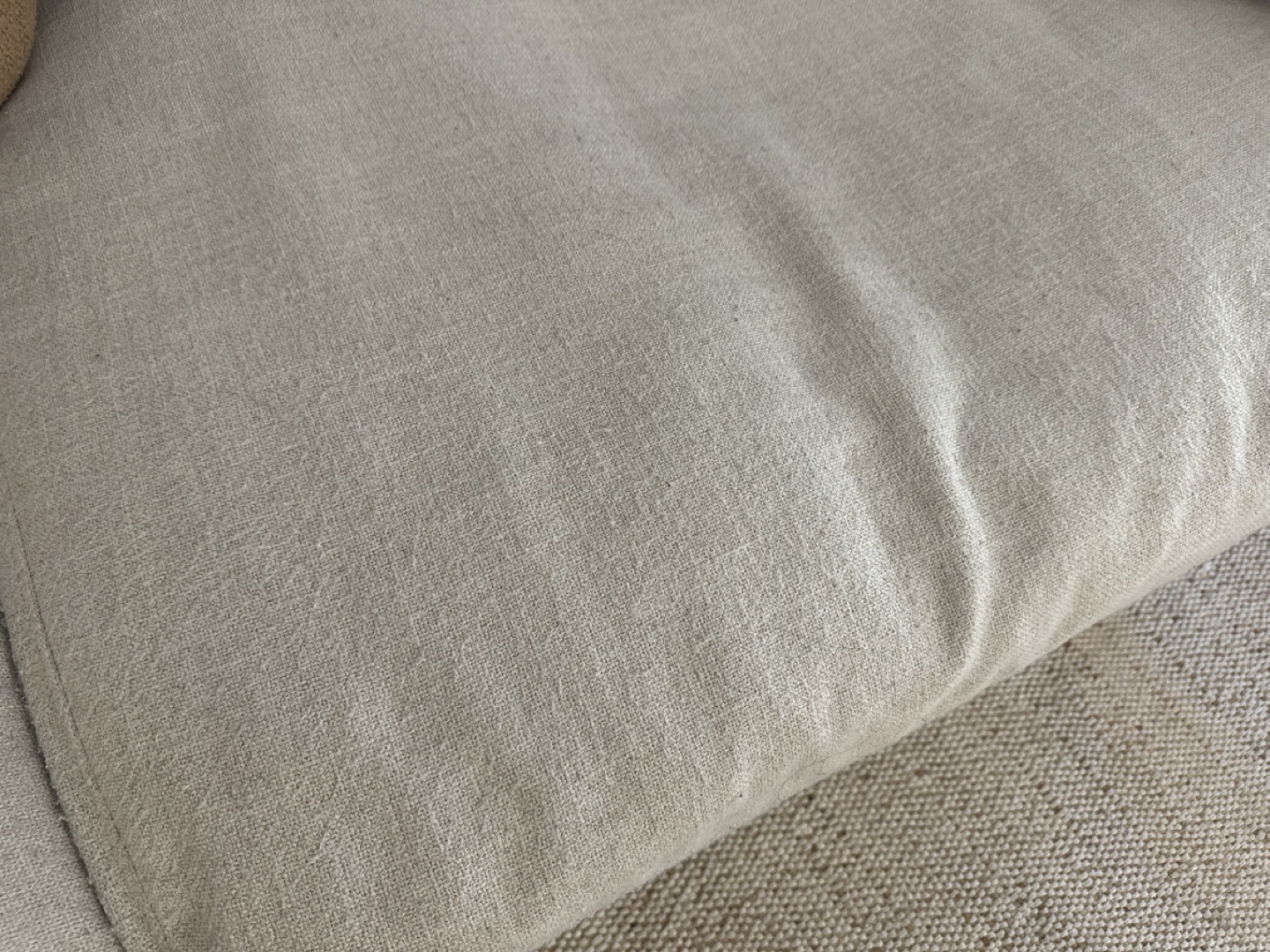 Beige Linen Modular Couch - photo 2