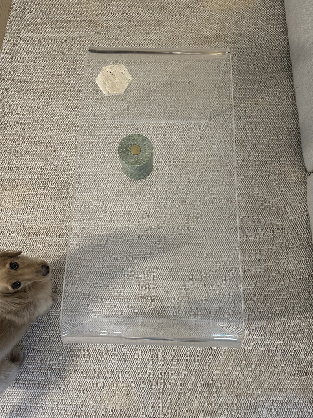 Clear Acrylic Coffee Table - photo 2