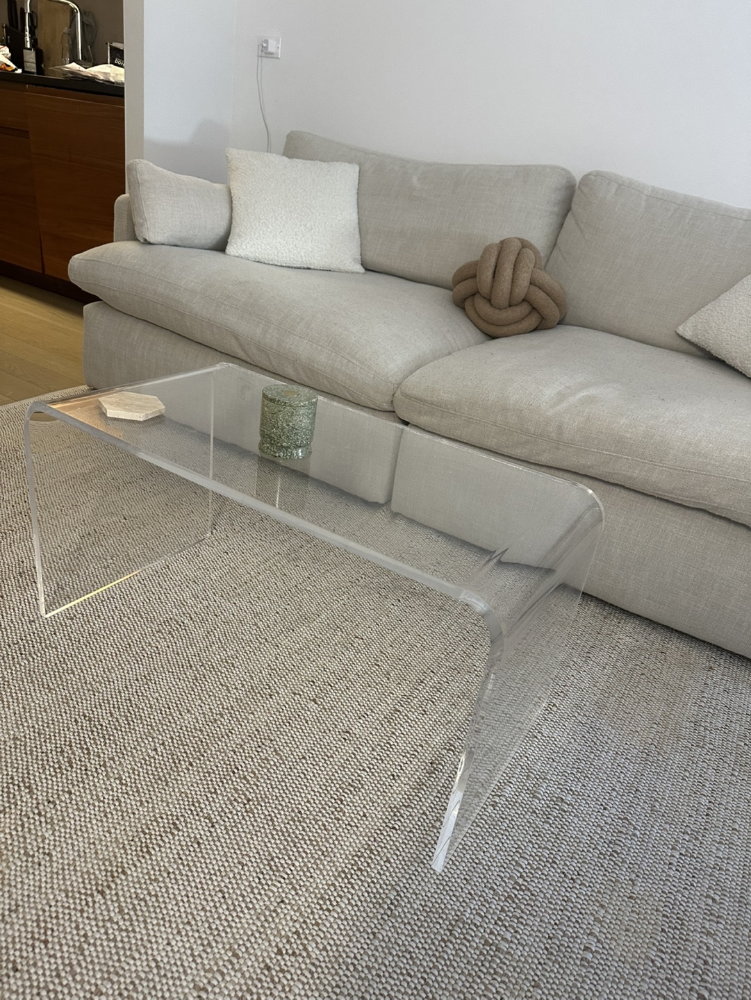Clear Acrylic Coffee Table