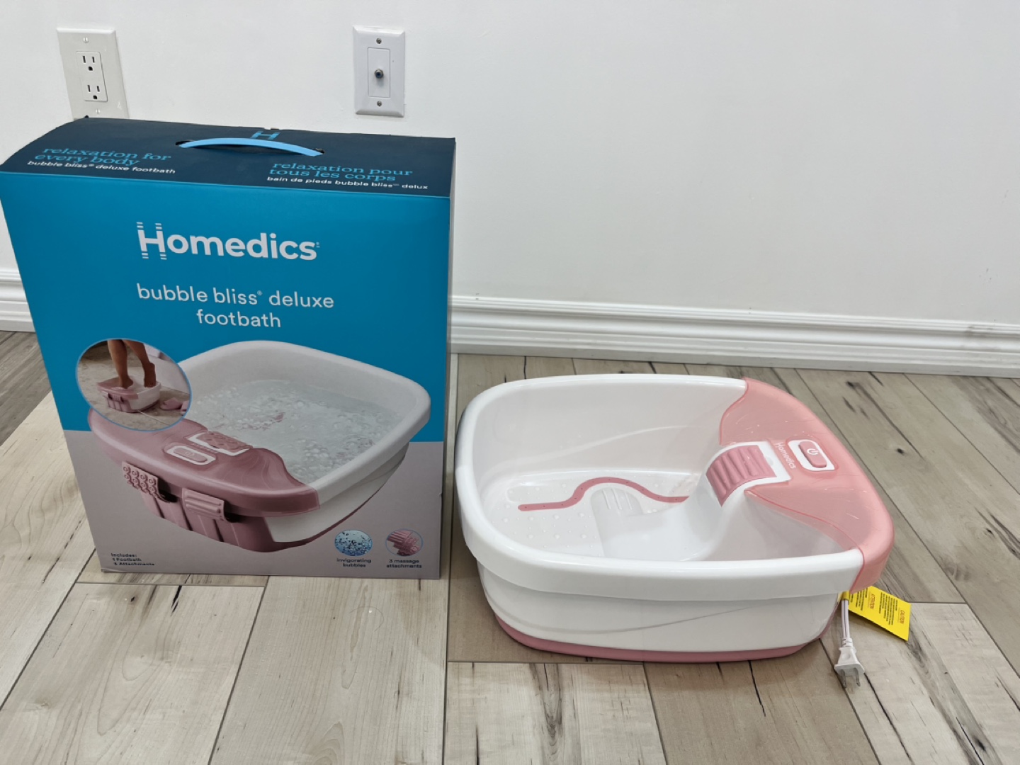 Barely used Homedics Bubble Bliss Deluxe Footbath
