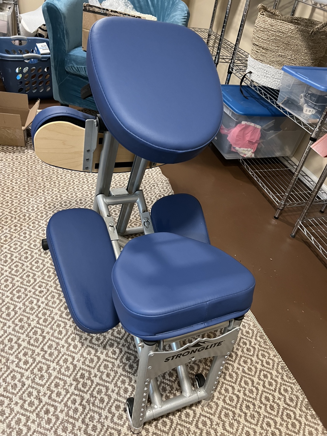 Portable Massage Chair, Blue, Excellent Condition
