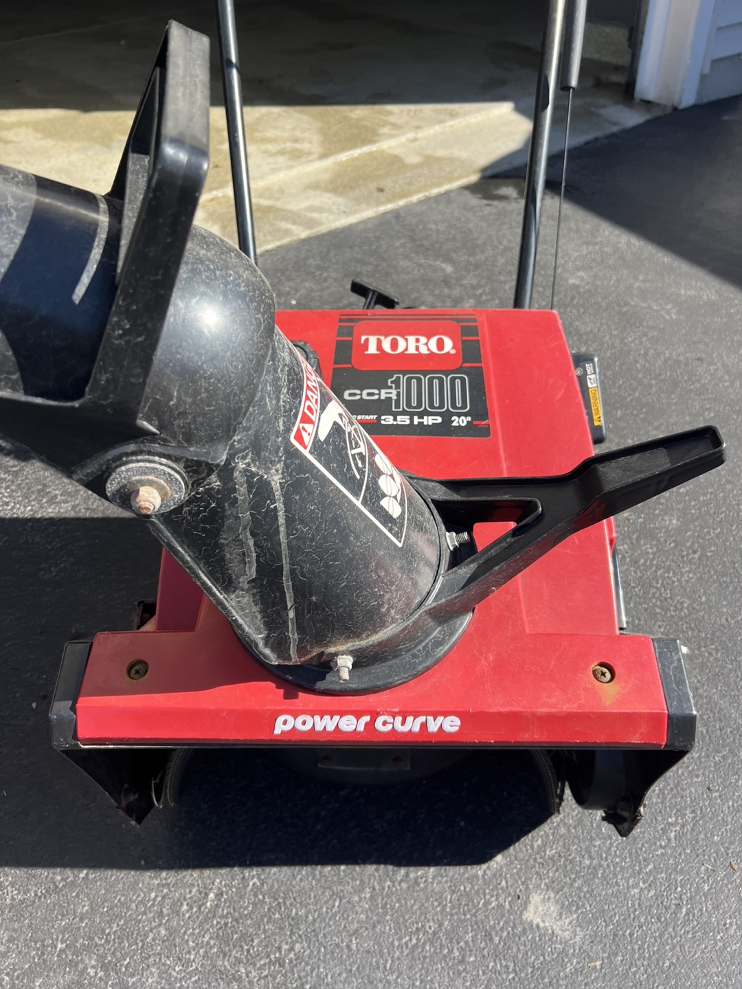 Toro CCR 1000 3.5 HP 20" Power Curve Snowblower - photo 2