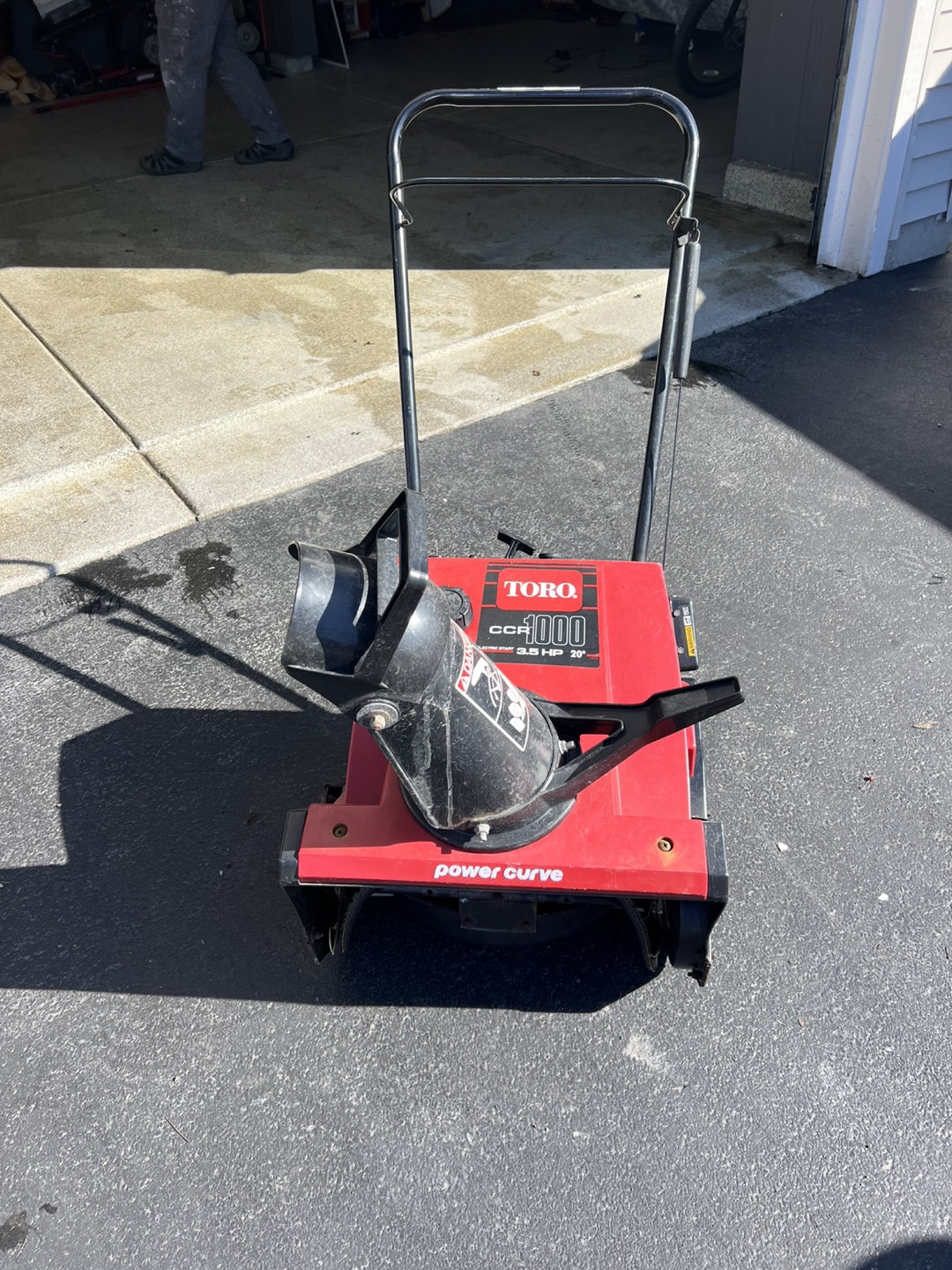 Toro CCR 1000 3.5 HP 20" Power Curve Snowblower