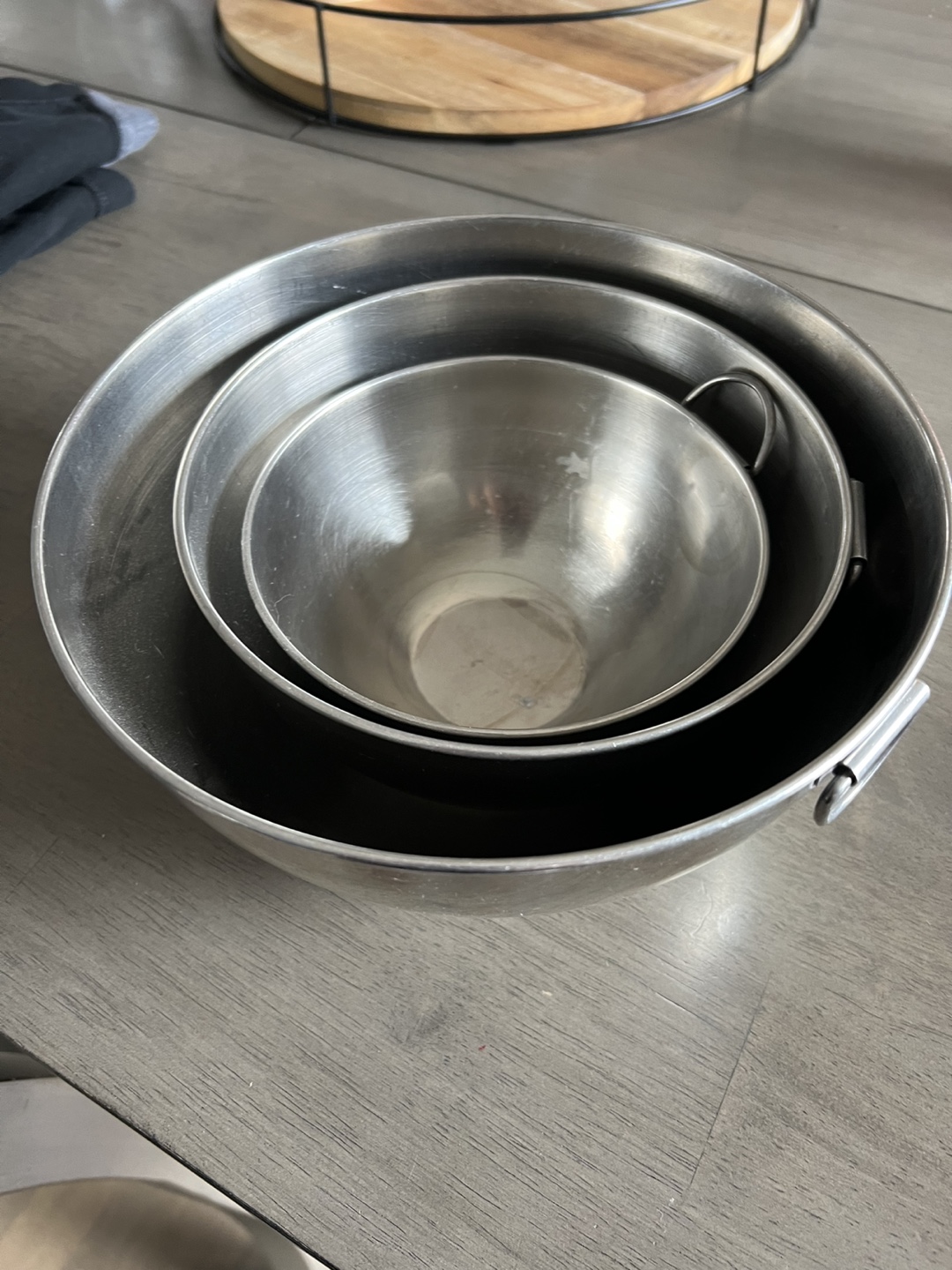 Set of 3 Stainless Steel Mixing Bowls