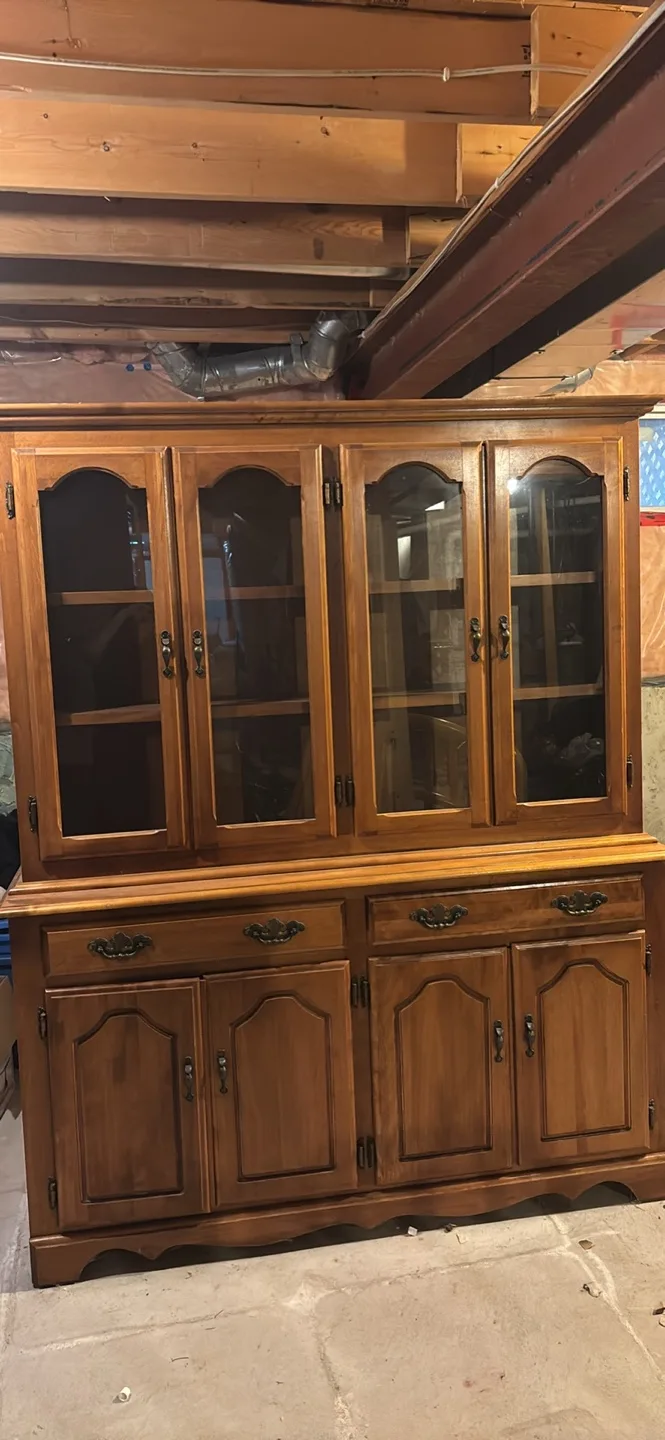 Beautiful Wooden oak Hutch image indicator(2)