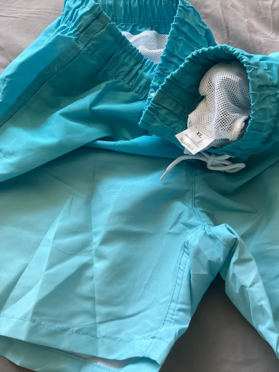 Men's Teal Swim Trunks Size XL image indicator(2)