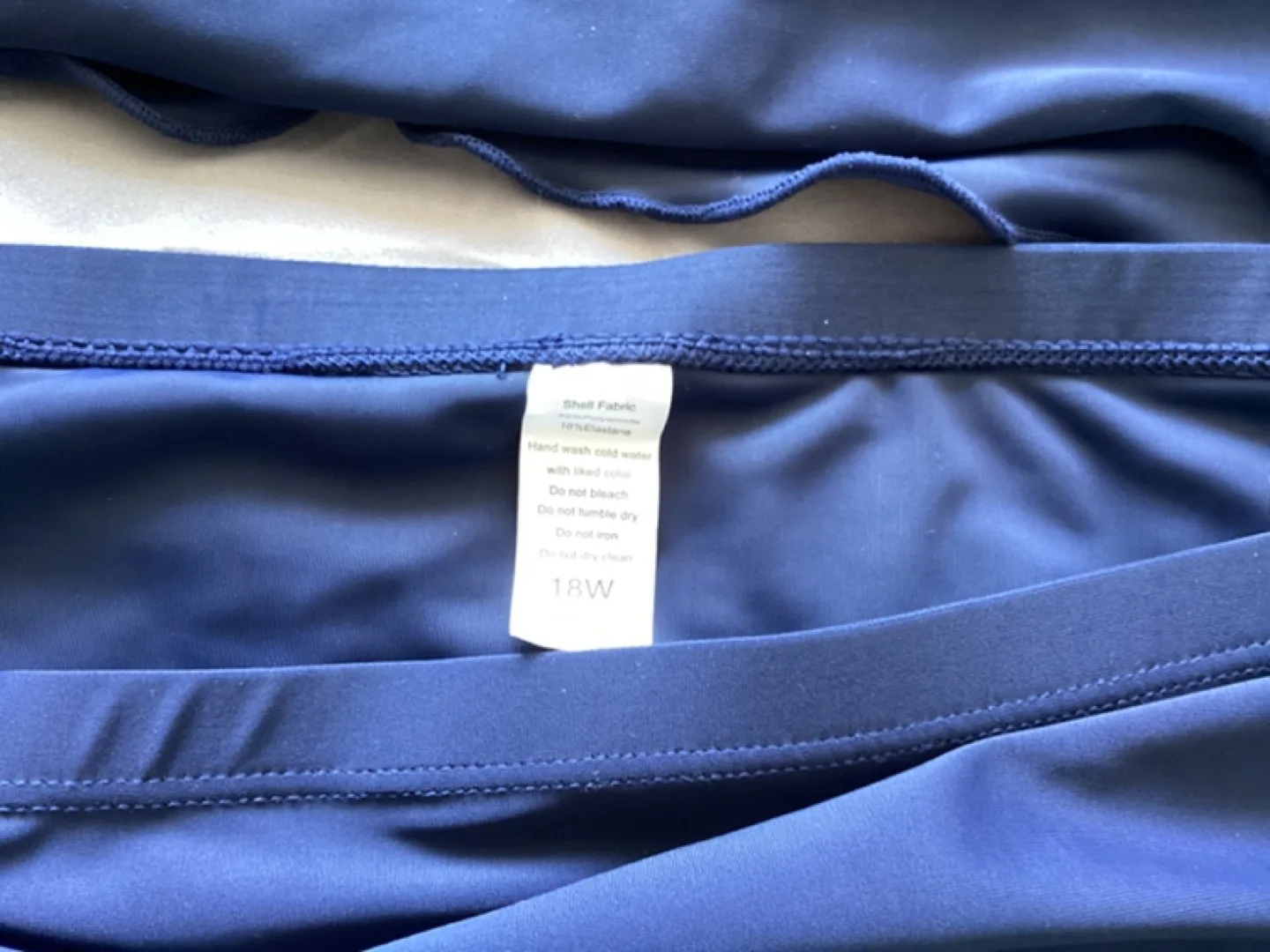 Women's Navy Blue Two-Piece Swimsuit - Size 18W image indicator(3)