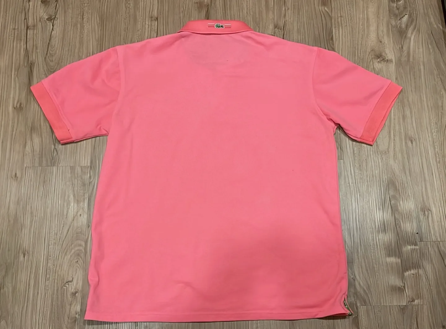 Lacoste Pink Men's Polo Shirt, Size 7, Made in France image indicator(4)