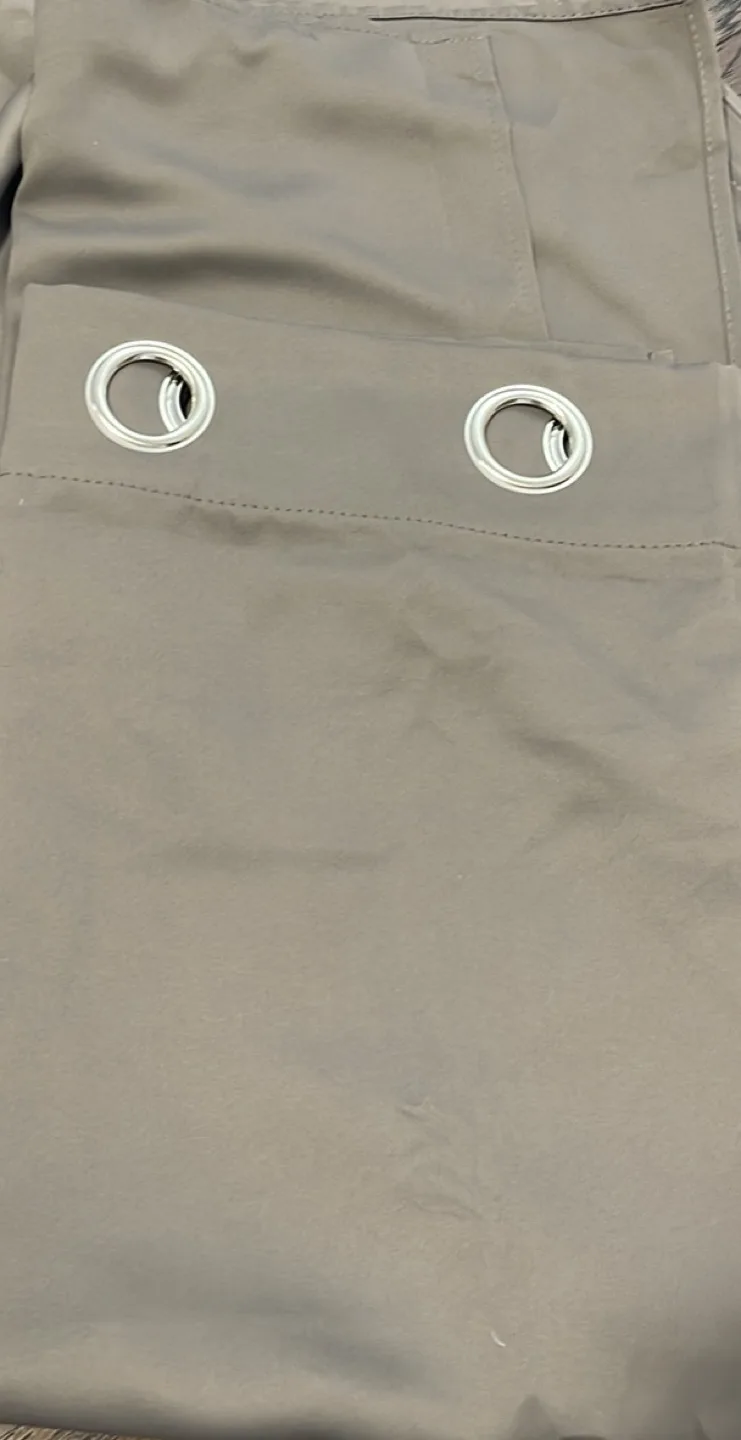 Grey Blackout Curtains with Grommets thumbnail