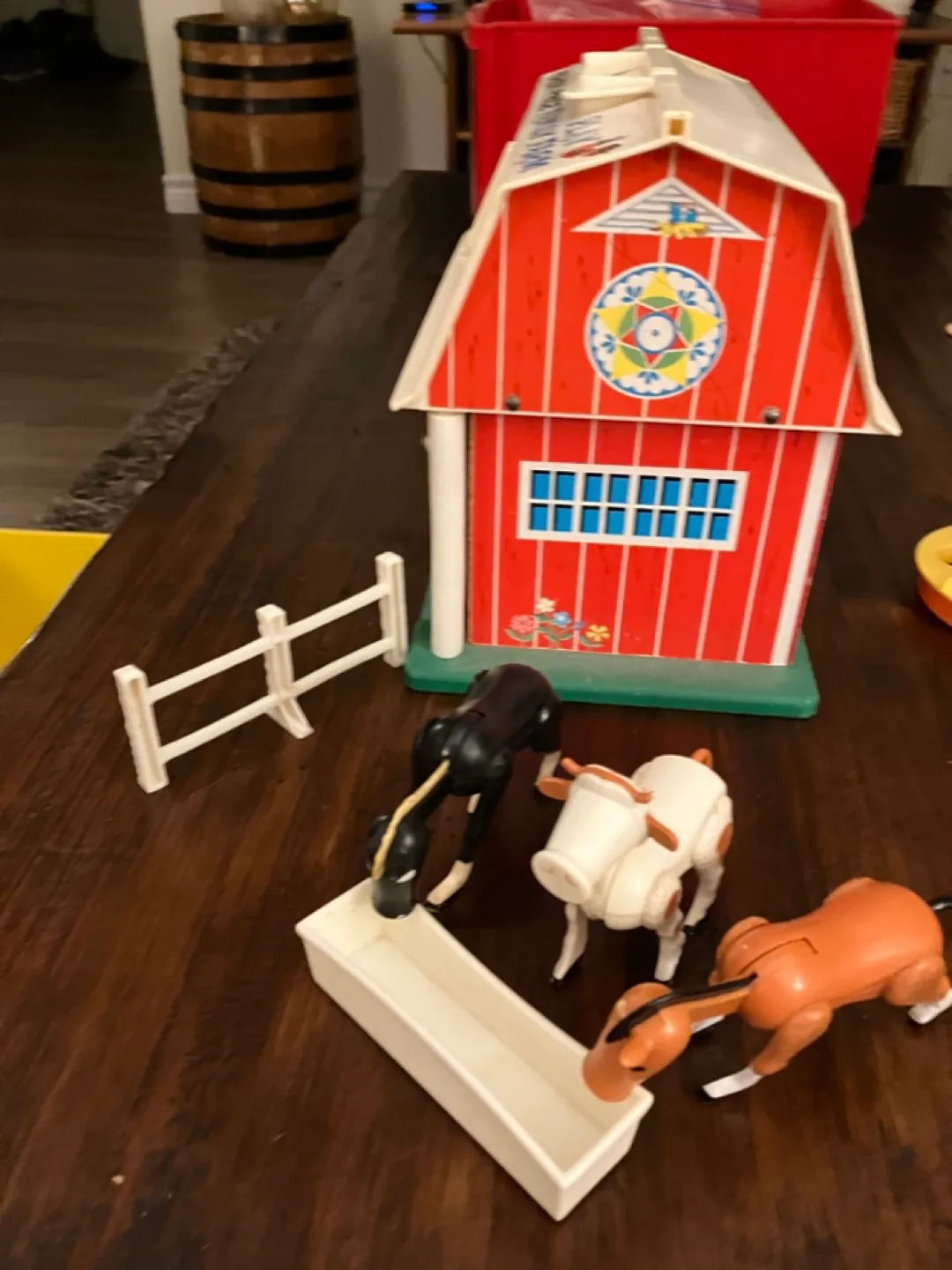 Vintage Fisher-Price Family Farm Playset with Animals image indicator(5)