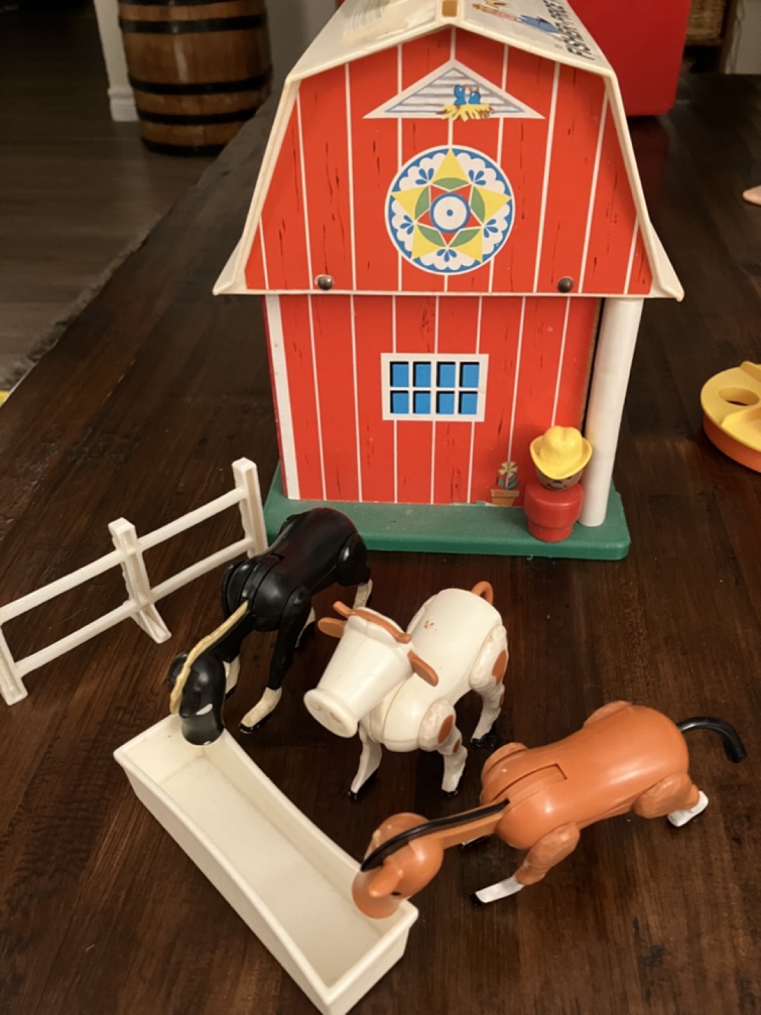 Vintage Fisher-Price Family Farm Playset with Animals