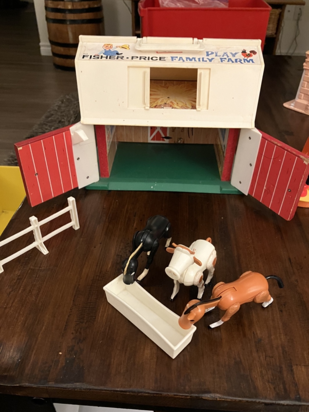Vintage Fisher-Price Family Farm Playset with Animals - photo 4