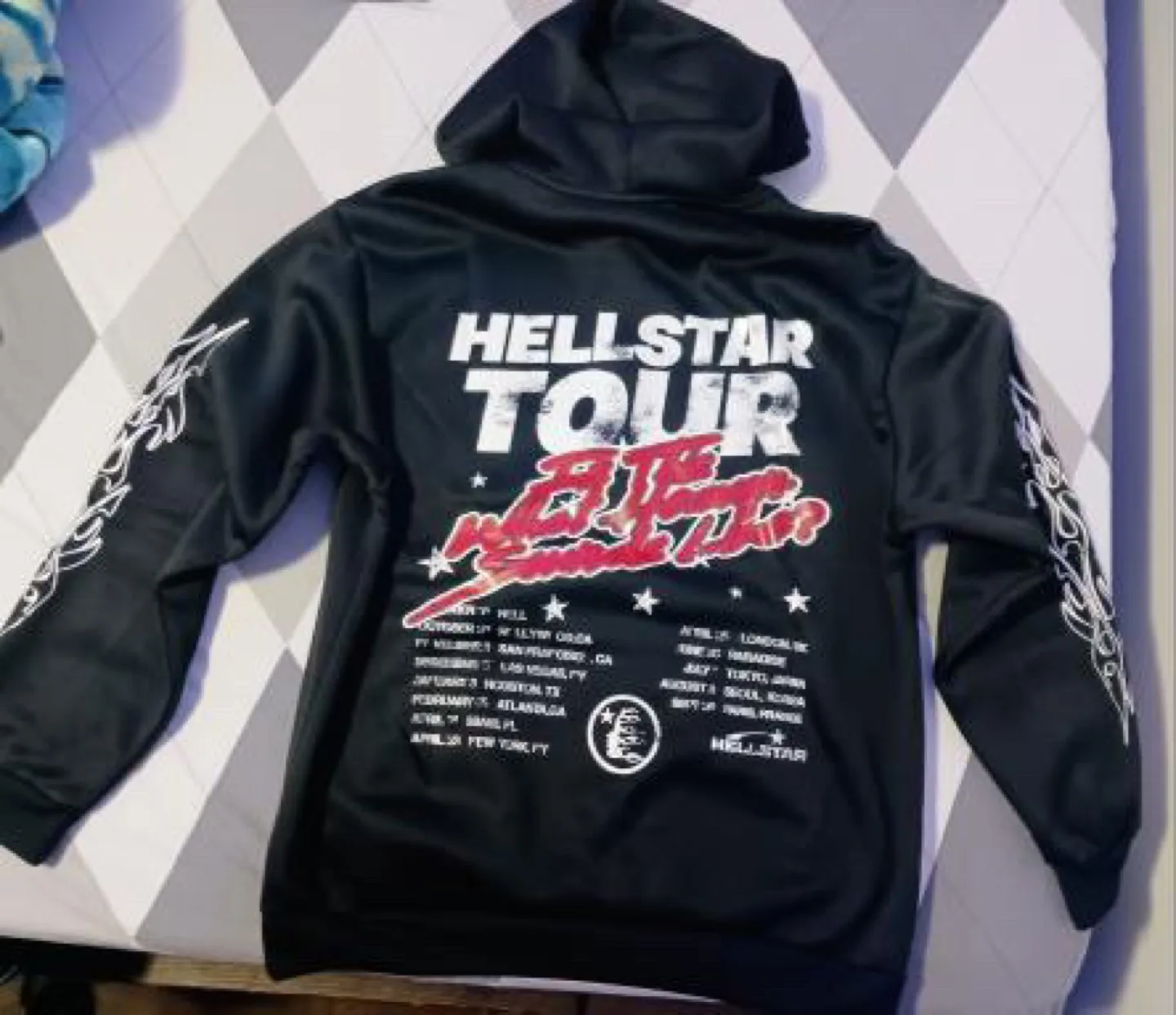 Hellstar Records Tour Hoodie 2 thumbnail