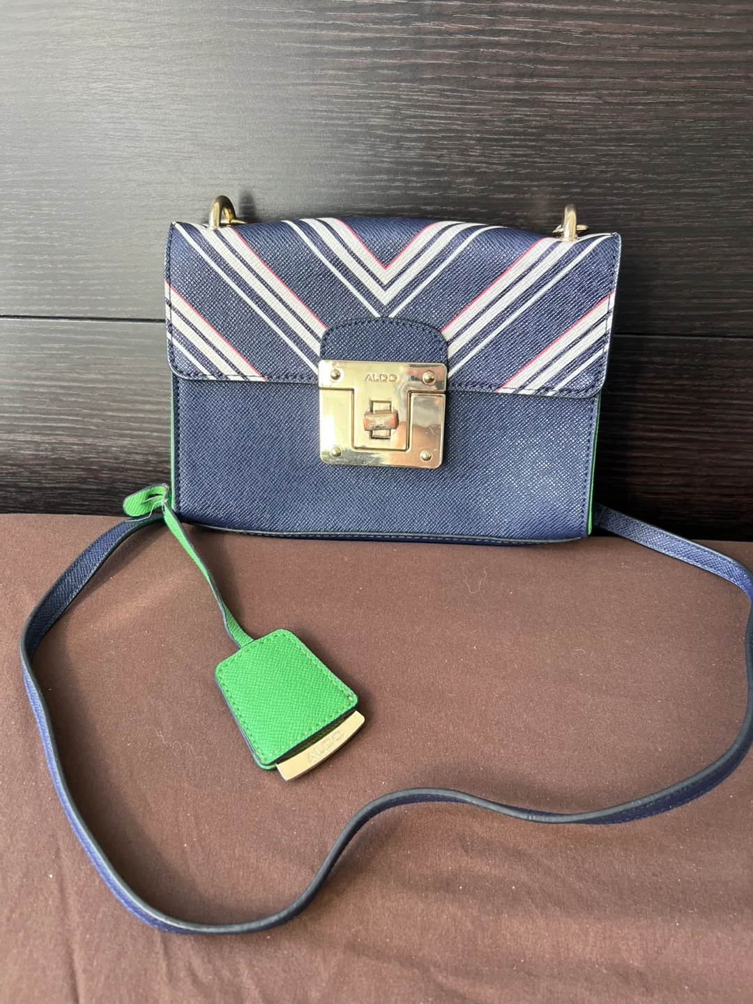 ALDO Chevron Pattern Crossbody Bag image indicator(4)