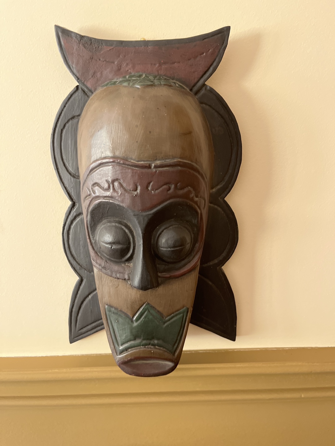 Pair of African-style Wooden Masks
