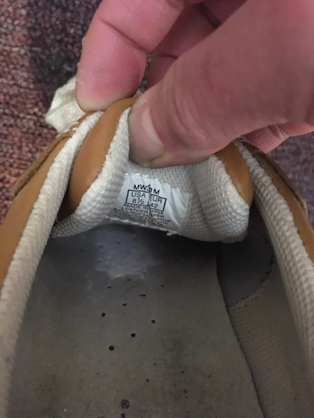 Rockport Men's Tan Leather Low-Top Sneakers - Size 9.5 image indicator(3)