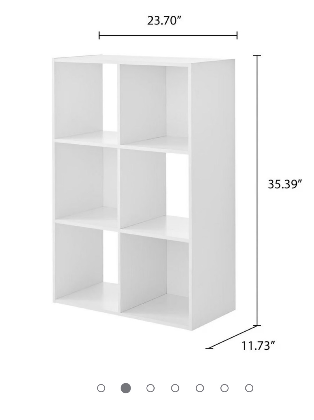 White 6-Cube Organizer - photo 3