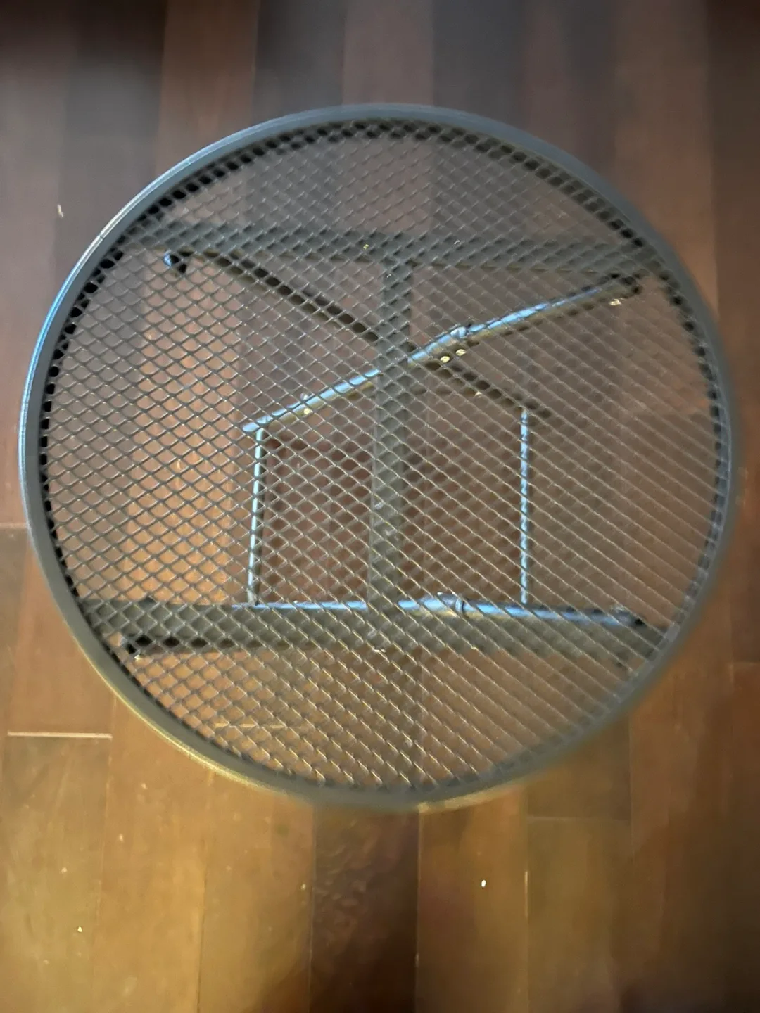 MOVING SALE: Foldable Round Metal Side Table image indicator(3)