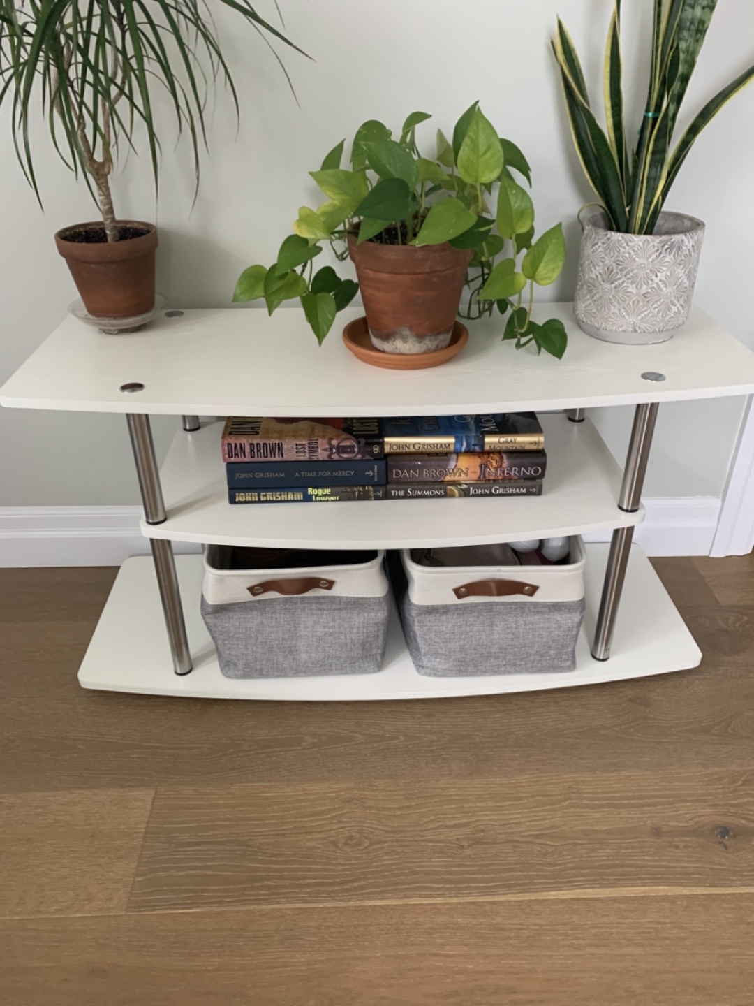 White 3-Tier TV Stand