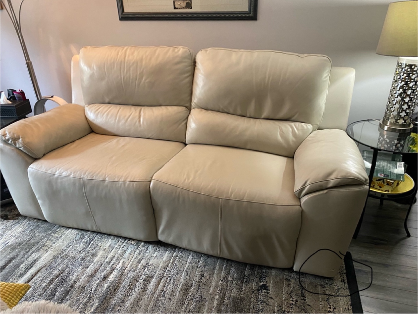 Reclining Leather Sofa electric - photo 5