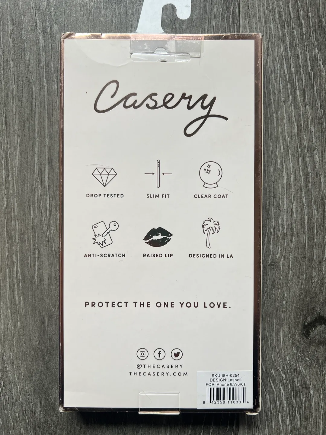 Casery iPhone 6/6s/7/8 Protective Case - Pink Eyelashes image indicator(2)