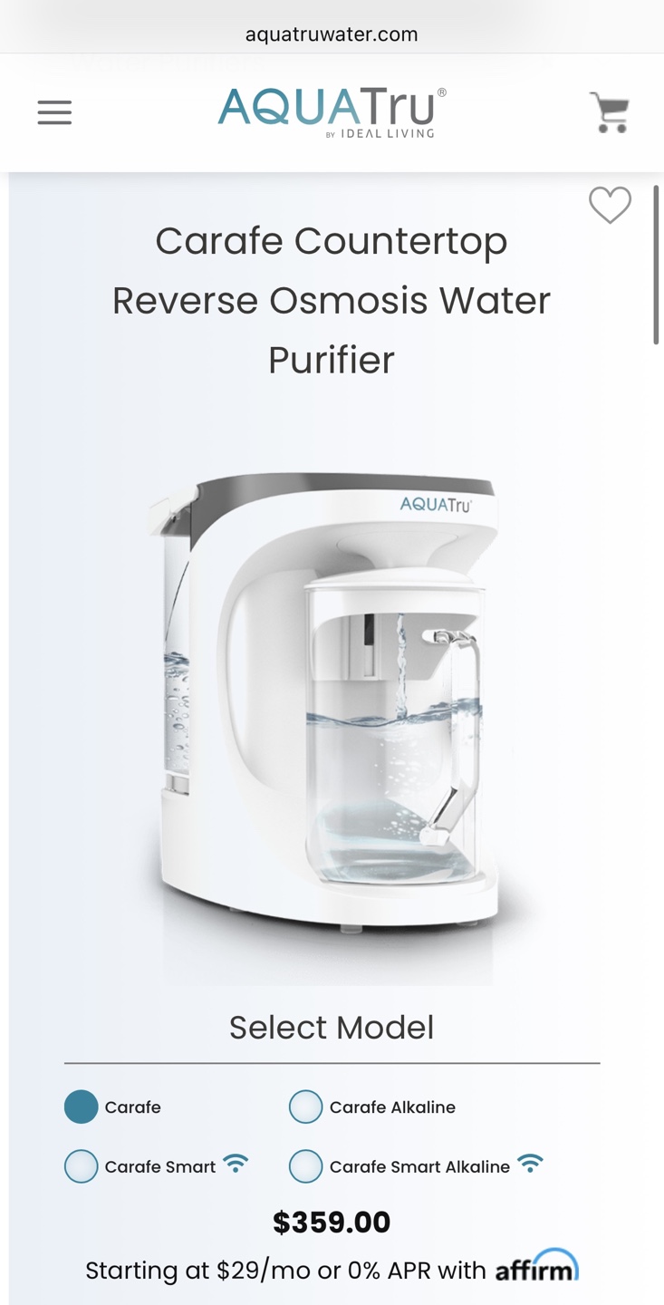 AQUATru Countertop Reverse Osmosis Water Purifier - photo 5