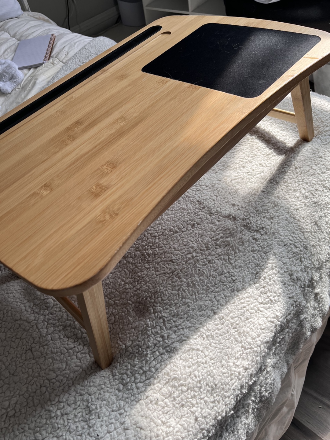 Bamboo Laptop Table with Stand - photo 2