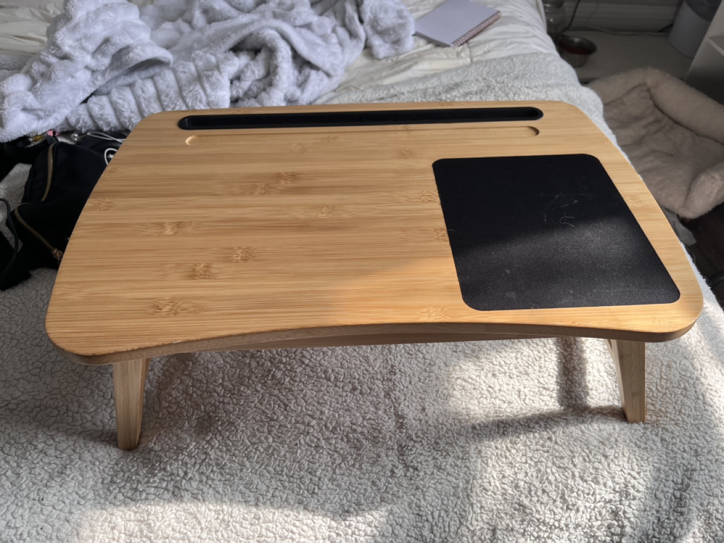 Bamboo Laptop Table with Stand