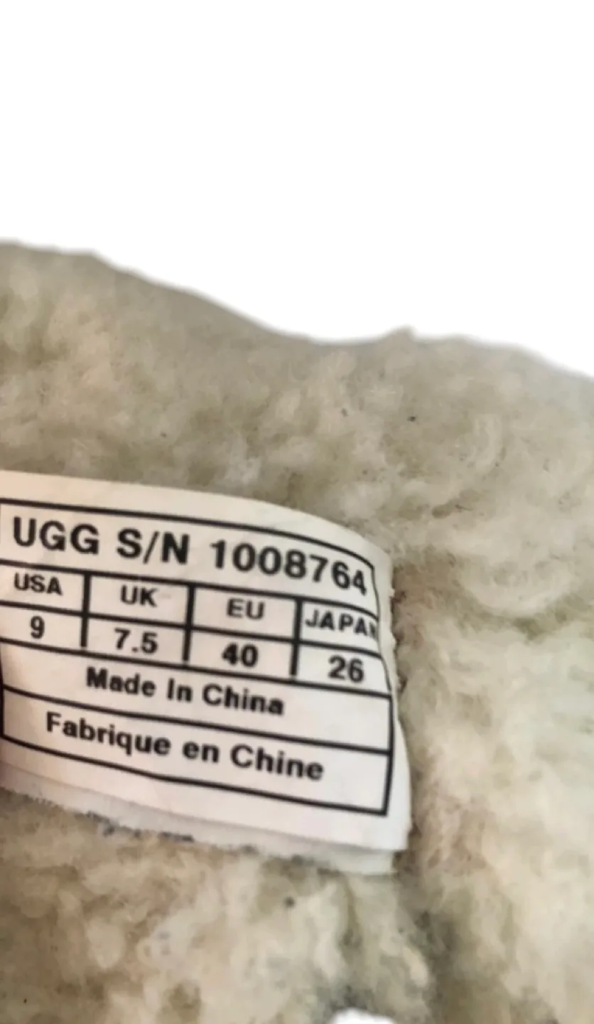 UGG Brown Suede Booties with Faux Fur, Size 9 image indicator(6)