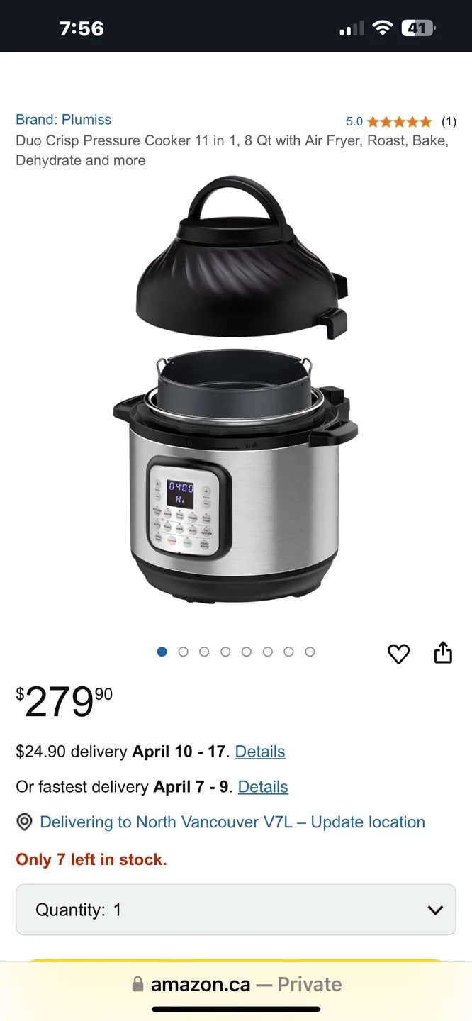 Instant Pot Duo Crisp Multi-Use Programmable Pressure Cooker image indicator(2)