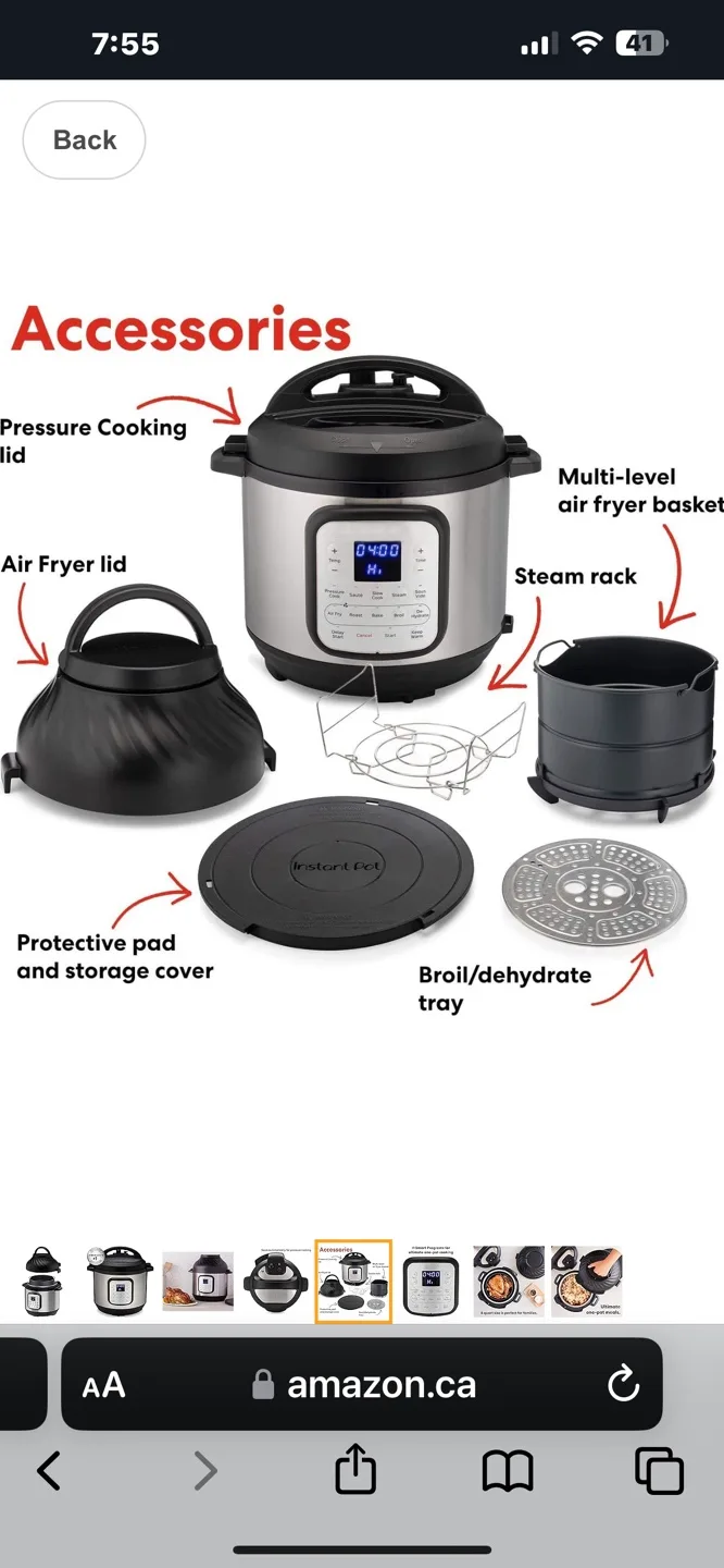 Instant Pot Duo Crisp Multi-Use Programmable Pressure Cooker image indicator(3)