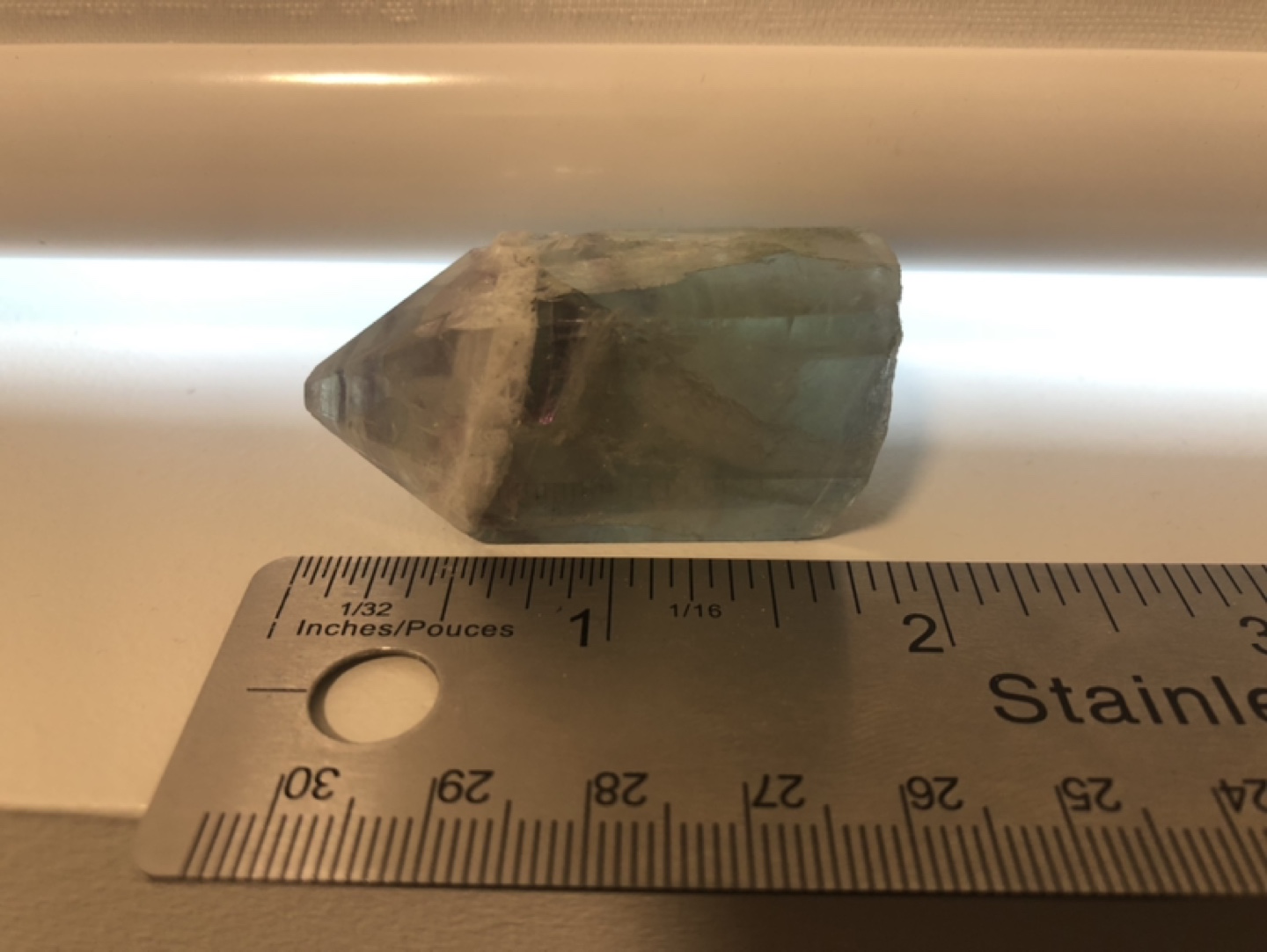 Green Fluorite/Quarts crystal - photo 3