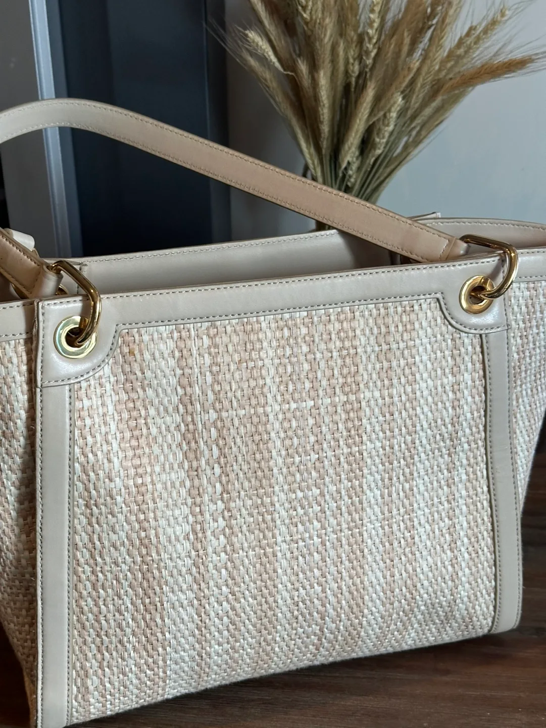 Lauren Ralph Lauren Raffia Tote Bag image indicator(3)
