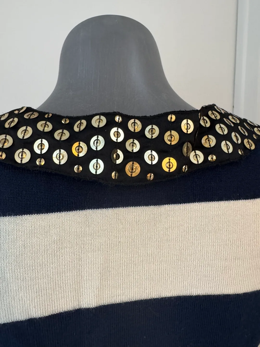 Gryphon Striped embellished sweater image indicator(4)