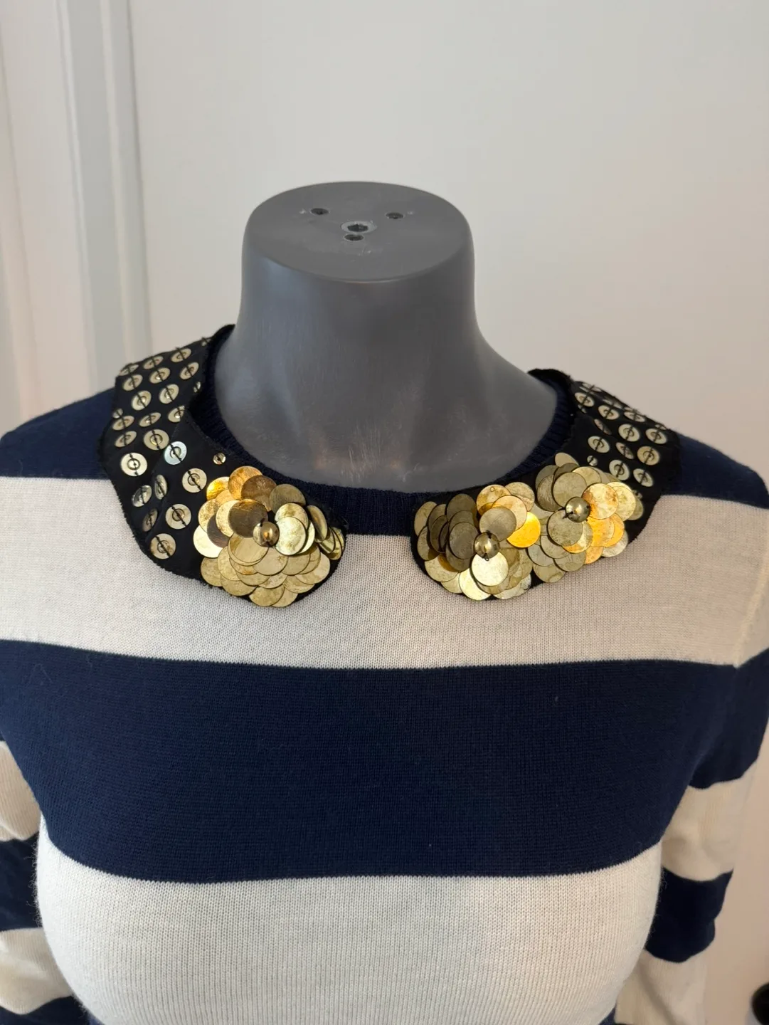 Gryphon Striped embellished sweater image indicator(3)