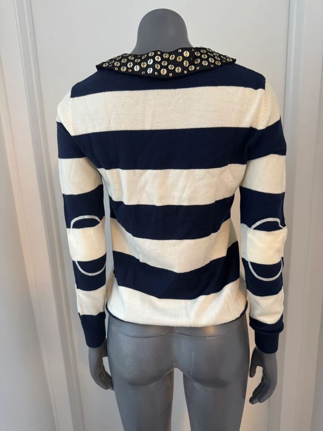 Gryphon Striped embellished sweater image indicator(2)