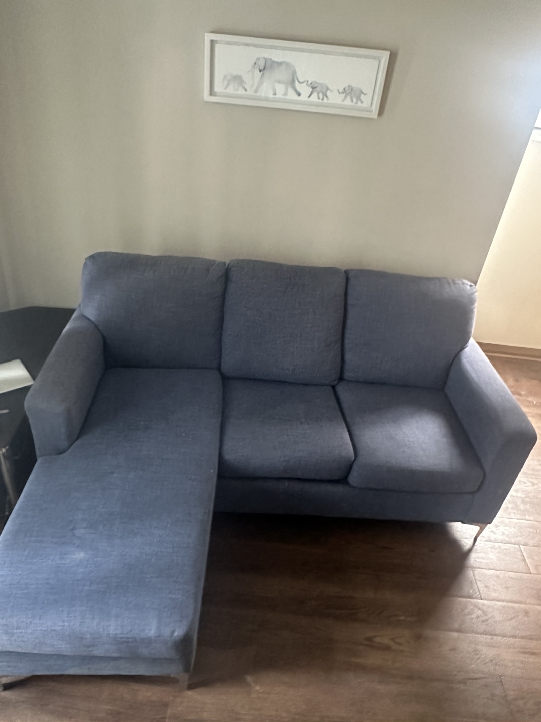 Blue sofa