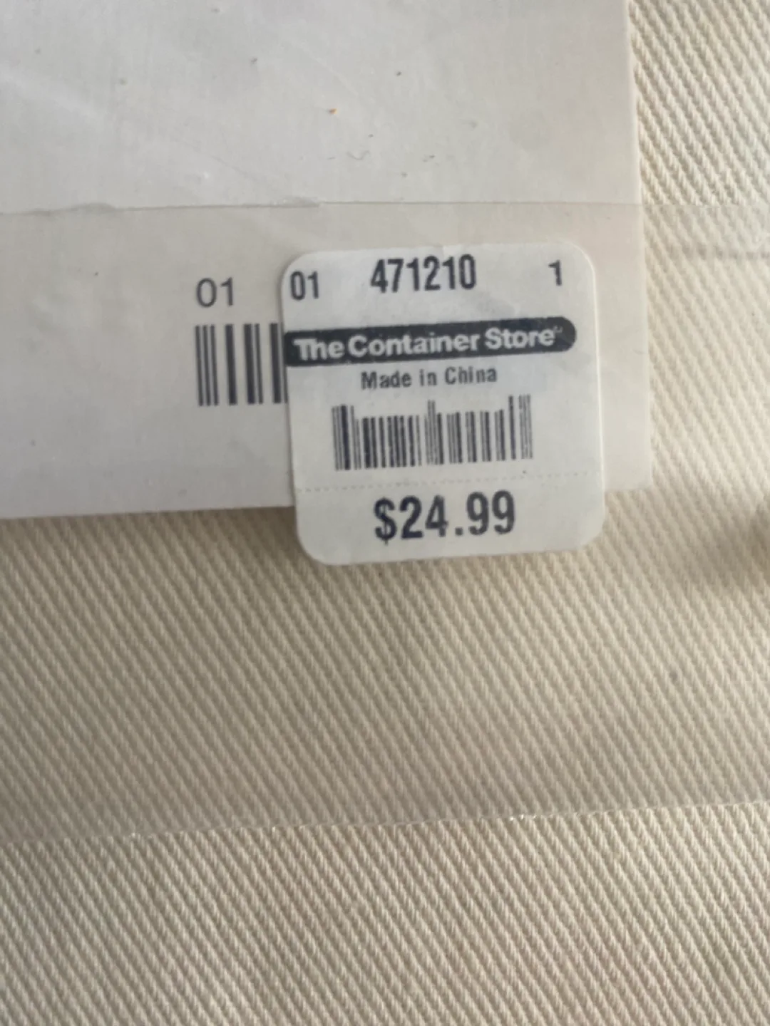 The Container Store Natural Cotton Hanging Dress Bag image indicator(3)