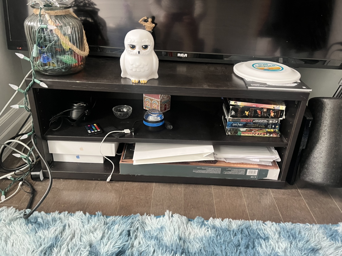 Dark brown TV stand - photo 2
