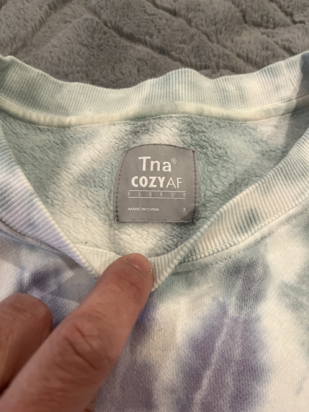 Tna Cozy Fleece Tie-Dye Sweatshirt
