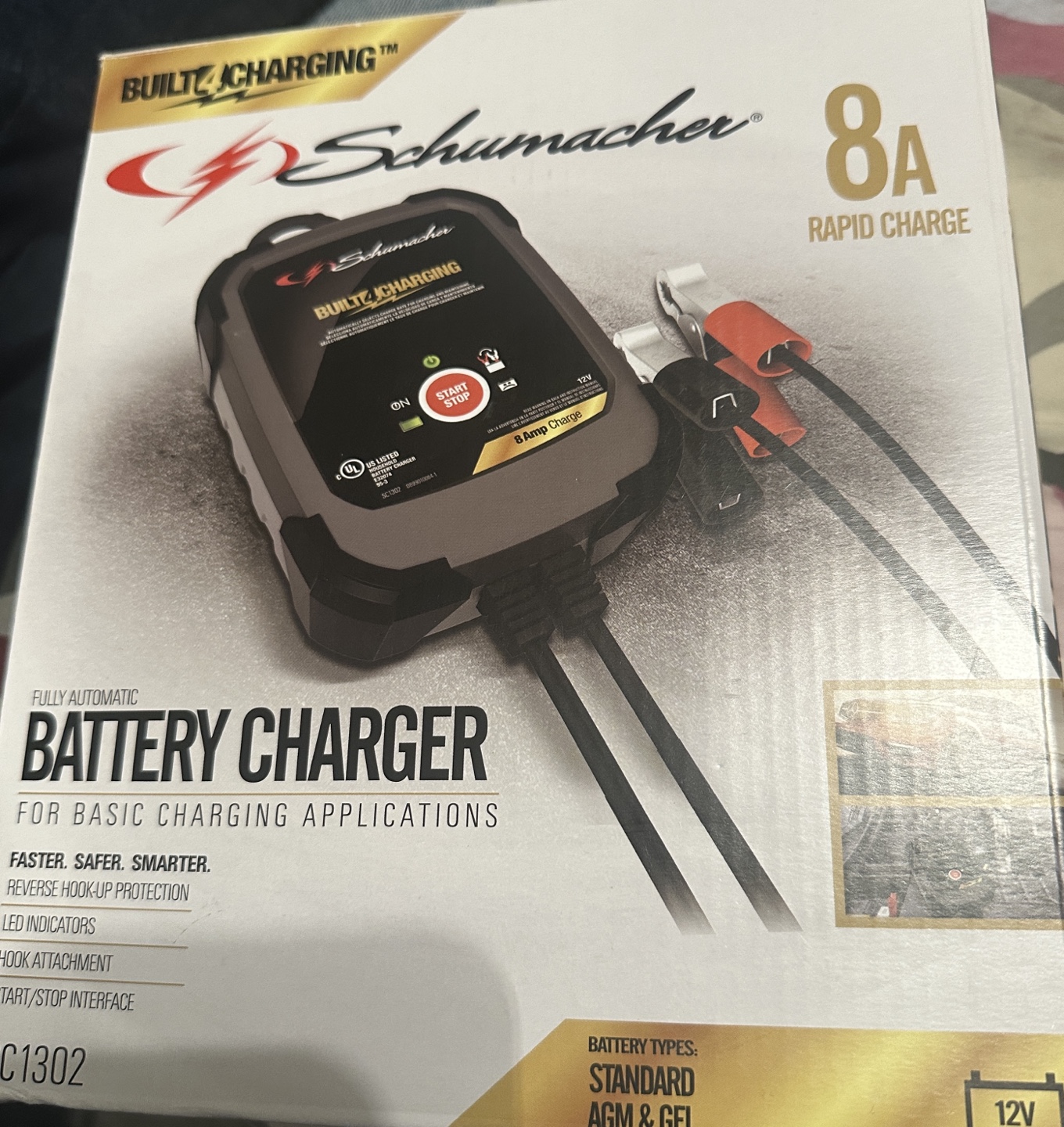 Schumacher SC1302 8 Amp 12V Rapid Charger - photo 2