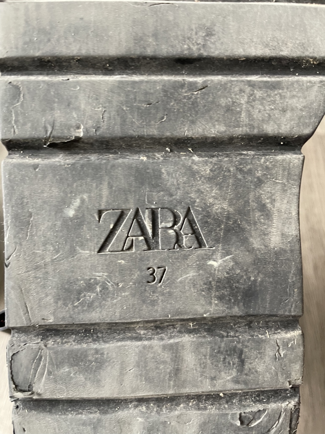Zara Black Leather Zip-Up Boots - Size 37 - photo 4